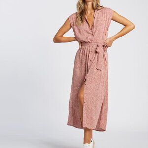 Billabong "Little Flirt" `midi dress sleeveless Size S